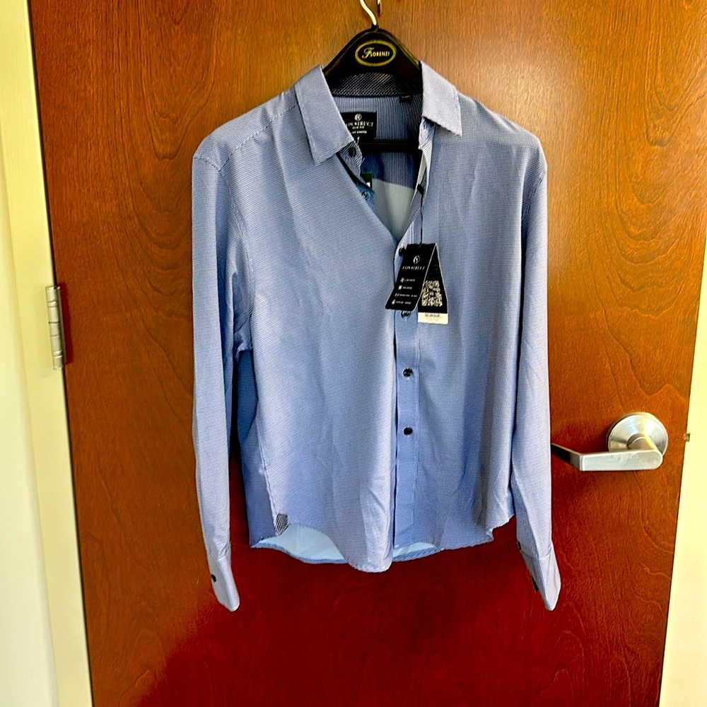 Con.Struct men’s dress shirt in Navy Size M - SH slim fit